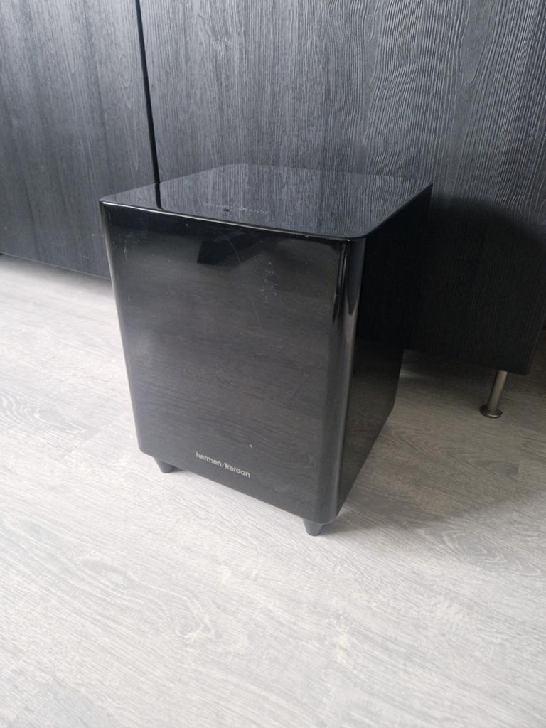 Harman Kardon HKTS200SUB subwoofer, getest en werkt, Overige merken, Soundbar, 70 watt of meer, Ophalen of Verzenden