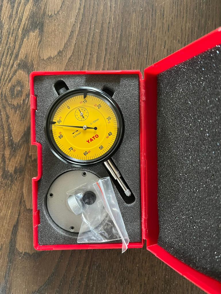 Yato meetklok 0,01 mm, Ophalen of Verzenden, Zo goed als nieuw