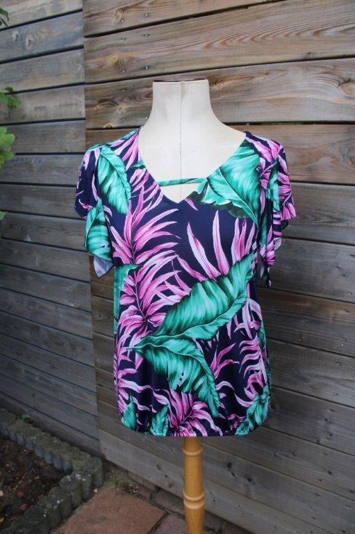Blouson blauw/ groen/ roze Batida t1 (36) Vaste prijs, Blauw, Ophalen of Verzenden, Zo goed als nieuw, Maat 36 (S)