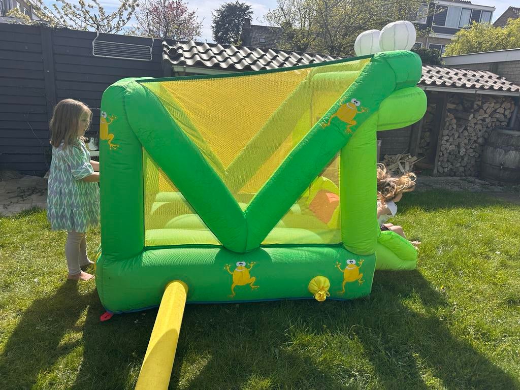 Kikker Springkussen met Glijbaan voor Peuters (1-4 jaar), Ophalen, Gebruikt