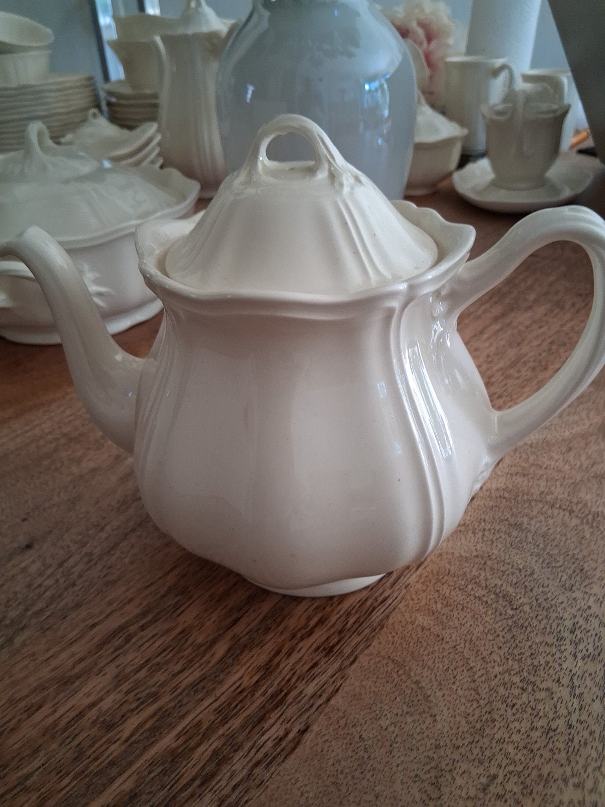 Wedgwood Queens Plain Theepot, Huis en Inrichting, Keuken | Servies, Ophalen, Zo goed als nieuw, Porselein, Overige typen