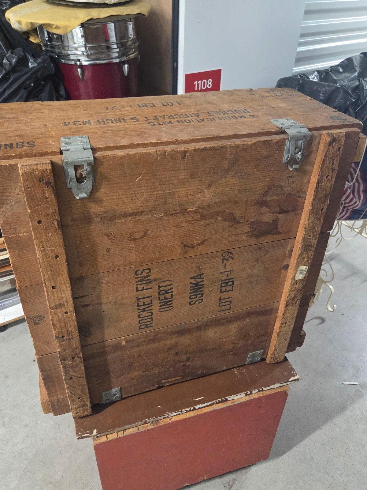 Vintage Legerkist - Houten Munitiekist, Ophalen of Verzenden, Gebruikt