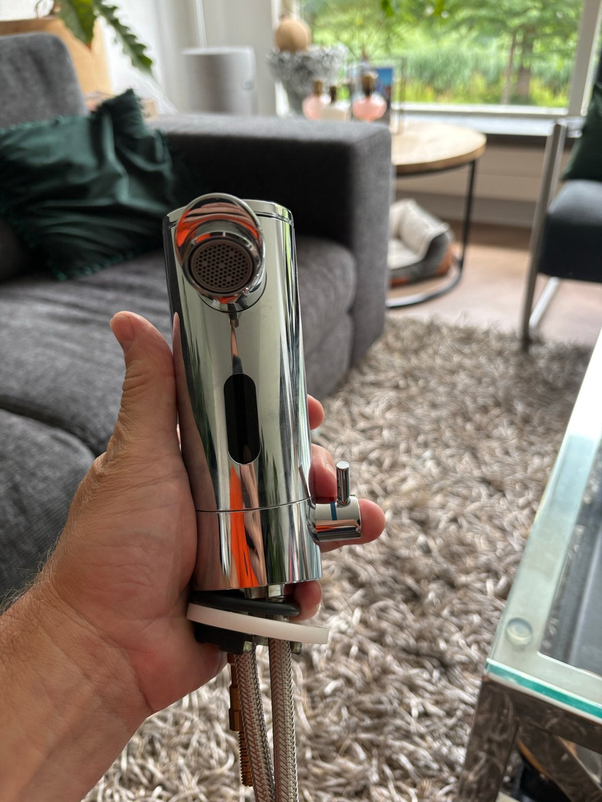 Chroom Kraan met Sensor - nieuw, Doe-het-zelf en Verbouw, Ophalen of Verzenden, Nieuw, Chroom, Kraan
