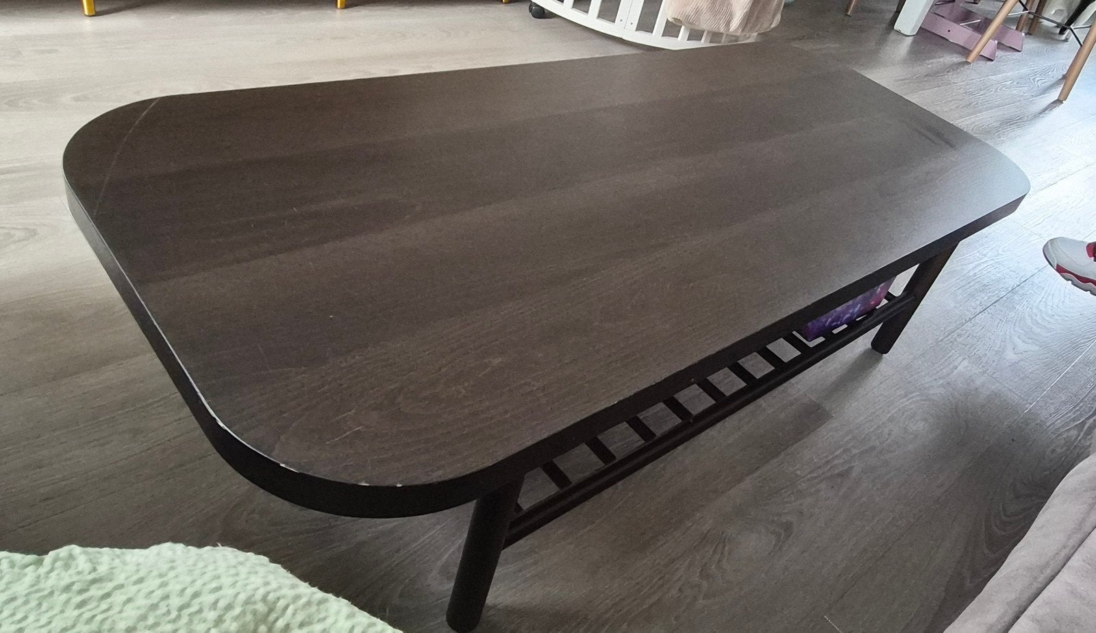Ikea Listerby salontafel - Donkerbruin, Ophalen, Gebruikt, 100 tot 150 cm, 50 tot 100 cm