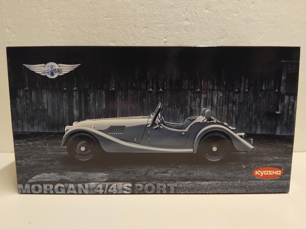 Morgan 4/4 Sport darkgrey 2008 new Kyosho 1:18 KRD, Ophalen of Verzenden, Zo goed als nieuw, Auto, Kyosho