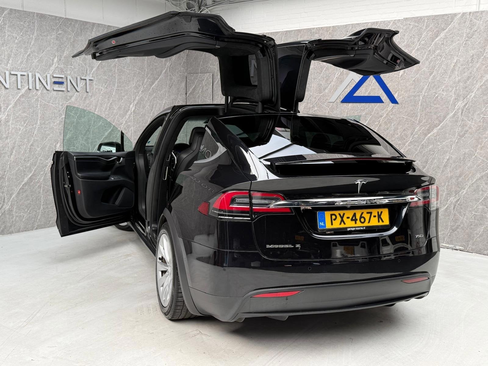 Tesla Model X 75D Base 6p / SOH 86% / NAP / AutoPilot, Auto's, Automaat, Model X, Gebruikt, Zwart