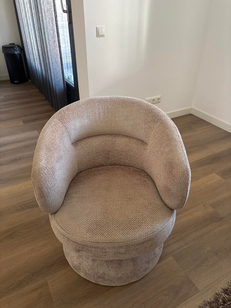 Eichholtz Draaifatteuil - Luxe en Comfort, Ophalen of Verzenden, Zo goed als nieuw, Stof, 75 tot 100 cm