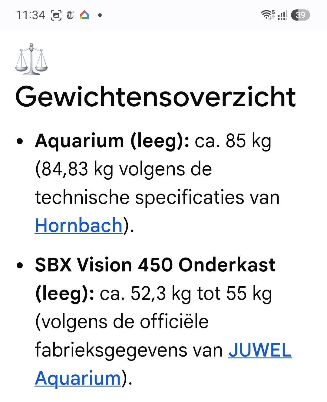 Aquarium Juwel Vision 450, Dieren en Toebehoren, Vissen | Aquaria en Toebehoren, Ophalen, Verwarming, Gebruikt, Leeg aquarium