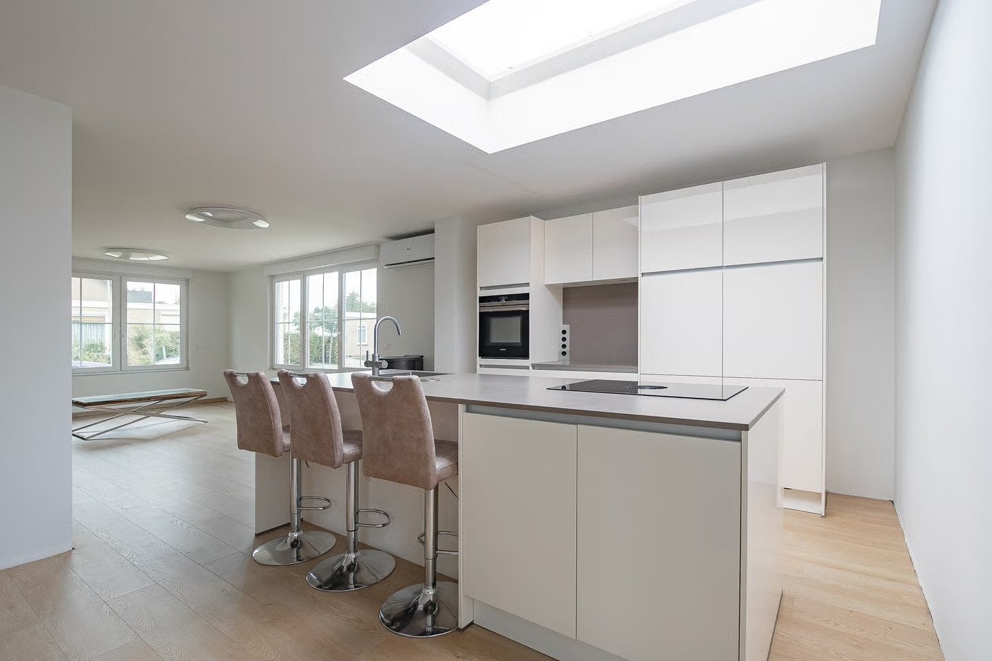 Brugman Complete keuken met kookeiland en Siemens/bora, Huis en Inrichting, Overige materialen, Wit, Overige typen, Ophalen of Verzenden