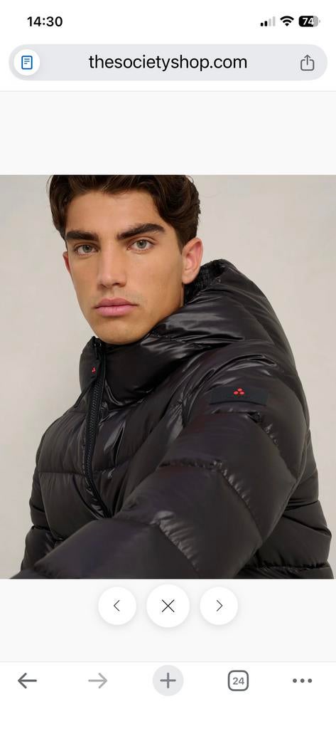 Peuterey honova, Kleding | Heren, Jassen | Winter, Ophalen of Verzenden, Zo goed als nieuw, Zwart