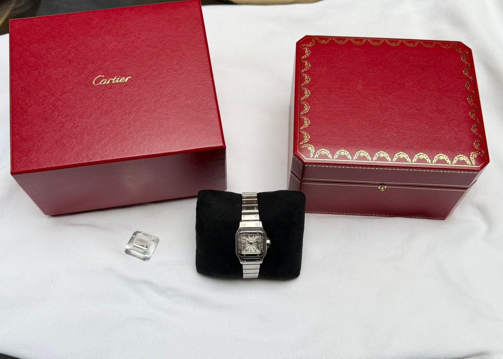 Cartier galbee 2423, praktisch nieuw helemaal compleet, Overige merken, Polshorloge, Ophalen of Verzenden, Zo goed als nieuw