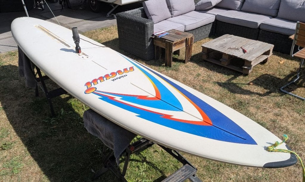 surfplank, Ophalen, Deelbare mast, Mistral, Gebruikt