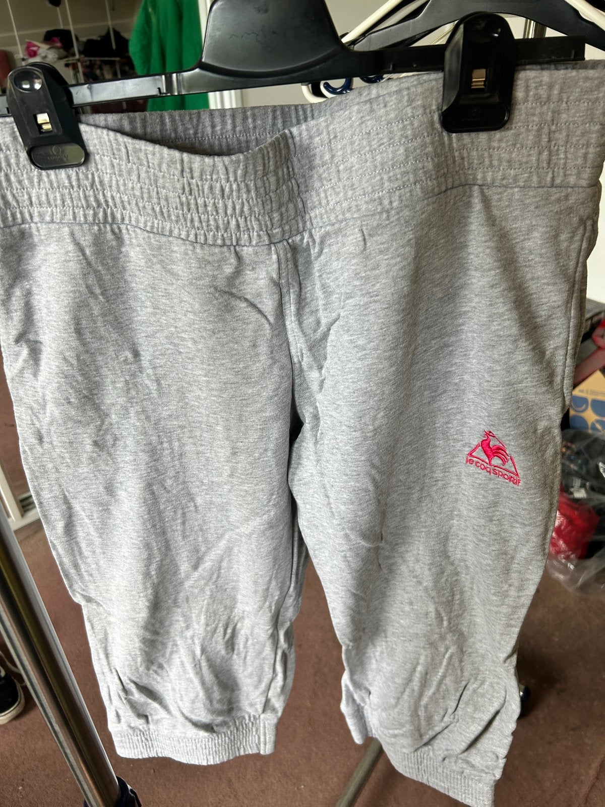 Le Coq Sportif capri sportbroek maat 46/48 (XL), Maat 46/48 (XL) of groter, Ophalen of Verzenden, Grijs, Fitness of Aerobics