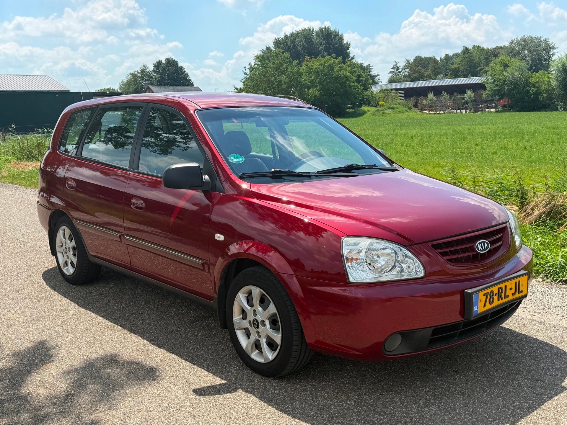 Kia Carens 1.6-16V LX APK 05-2027 Airco NAP, Stof, 4 cilinders, Origineel Nederlands, Bedrijf