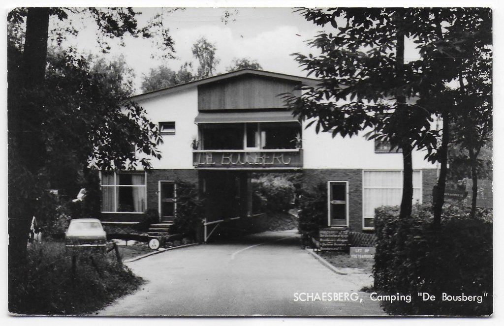 Schaesberg camping Bousberg Oude Ansichtkaart (B5499 ), Ophalen of Verzenden, 1940 tot 1960, Ongelopen, Noord-Brabant