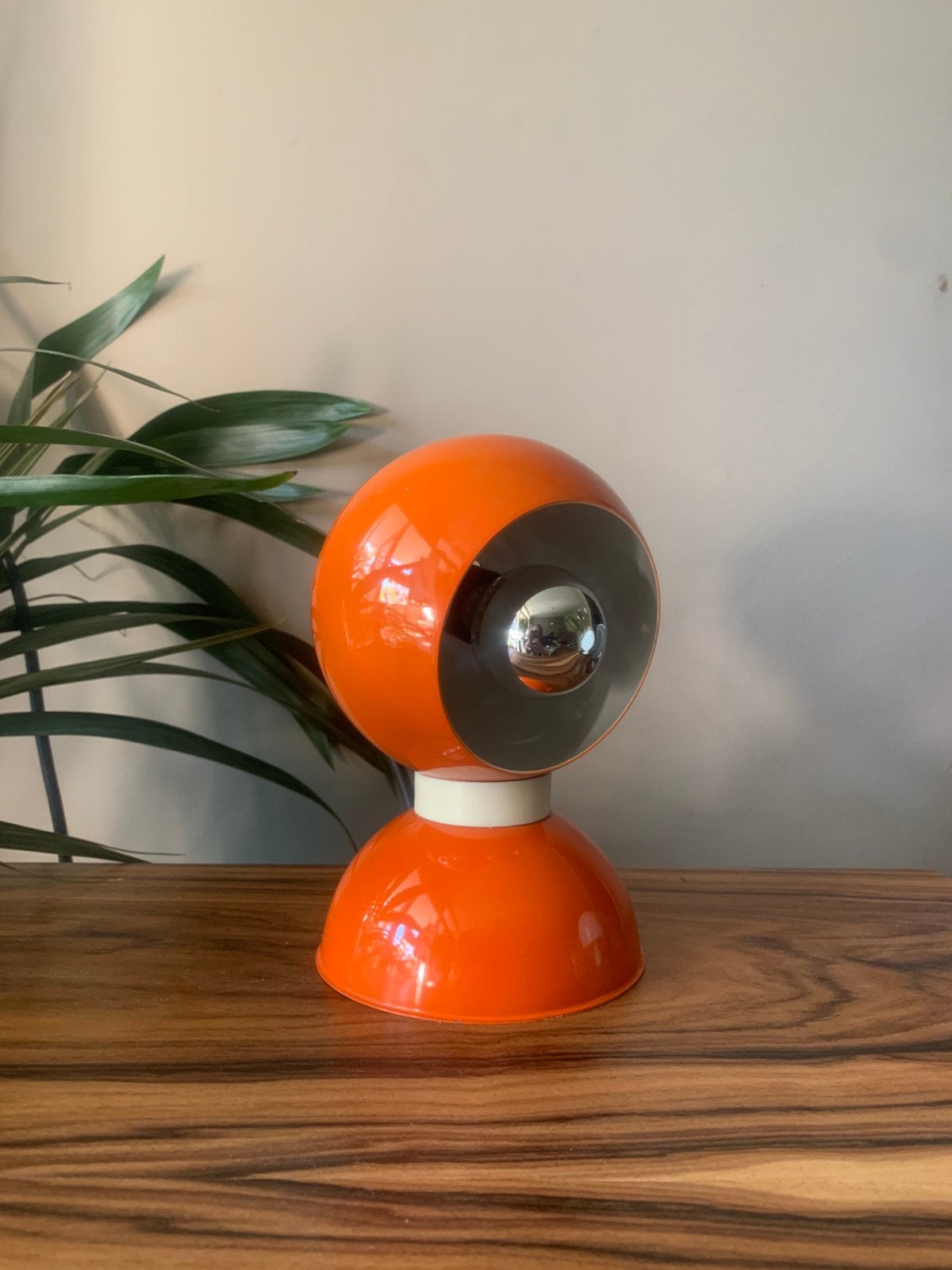 Vintage Reggiani Space Age tafellamp bureaulamp oranje, Bureaulamp, Vintage, Oranje, E14 (klein)