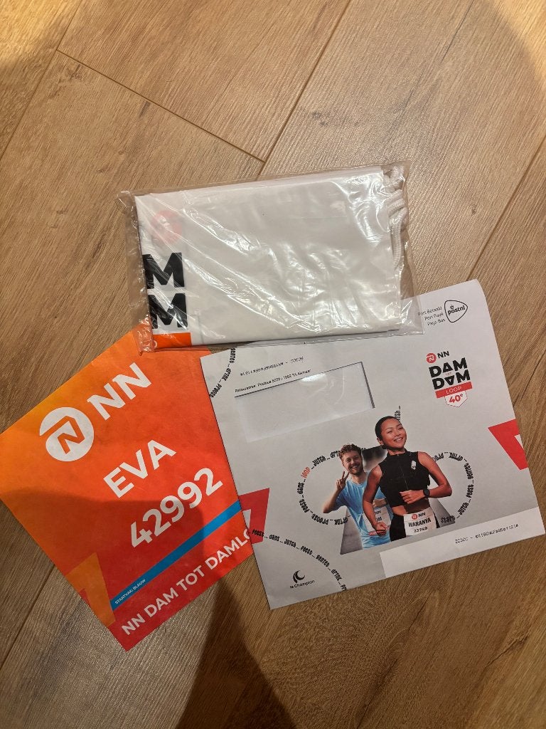 OPHALEN BIJ START Dam tot Damloop startbewijs, Overige typen, Nieuw, Hardlopen, Ophalen