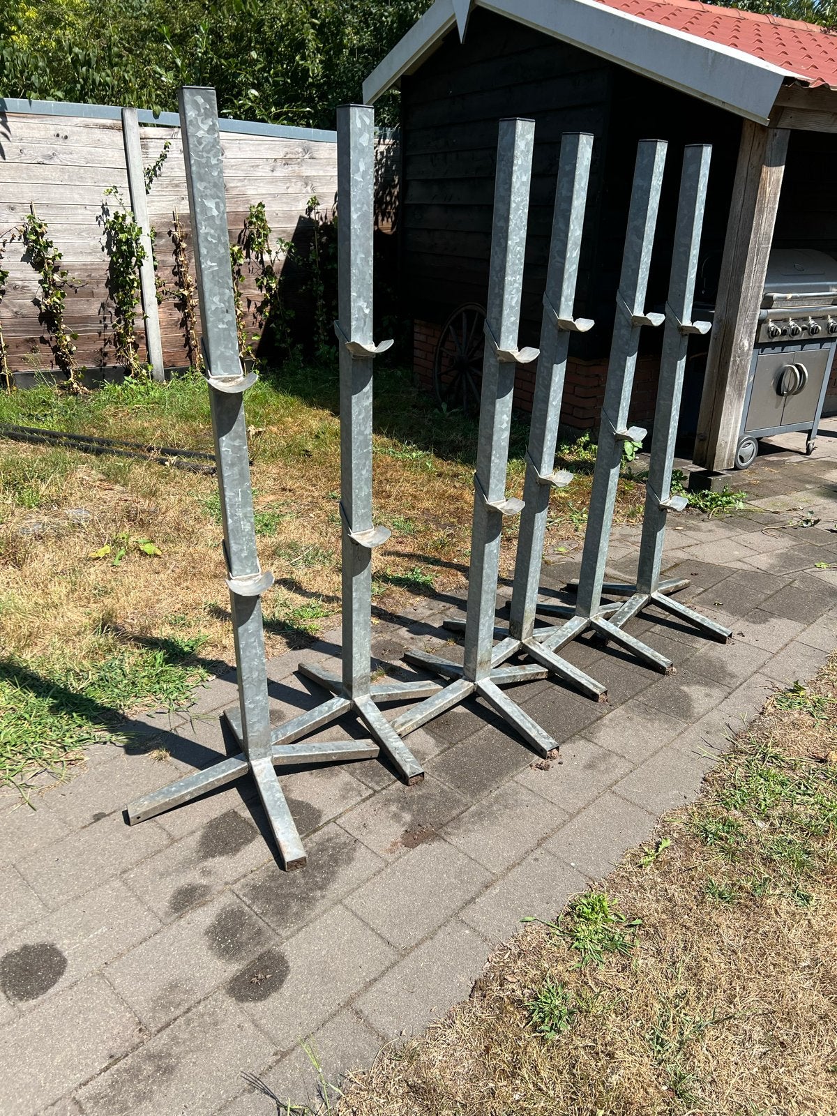 6x springpalen / staanders (gegalvaniseerd), Dieren en Toebehoren, Ophalen, Springen