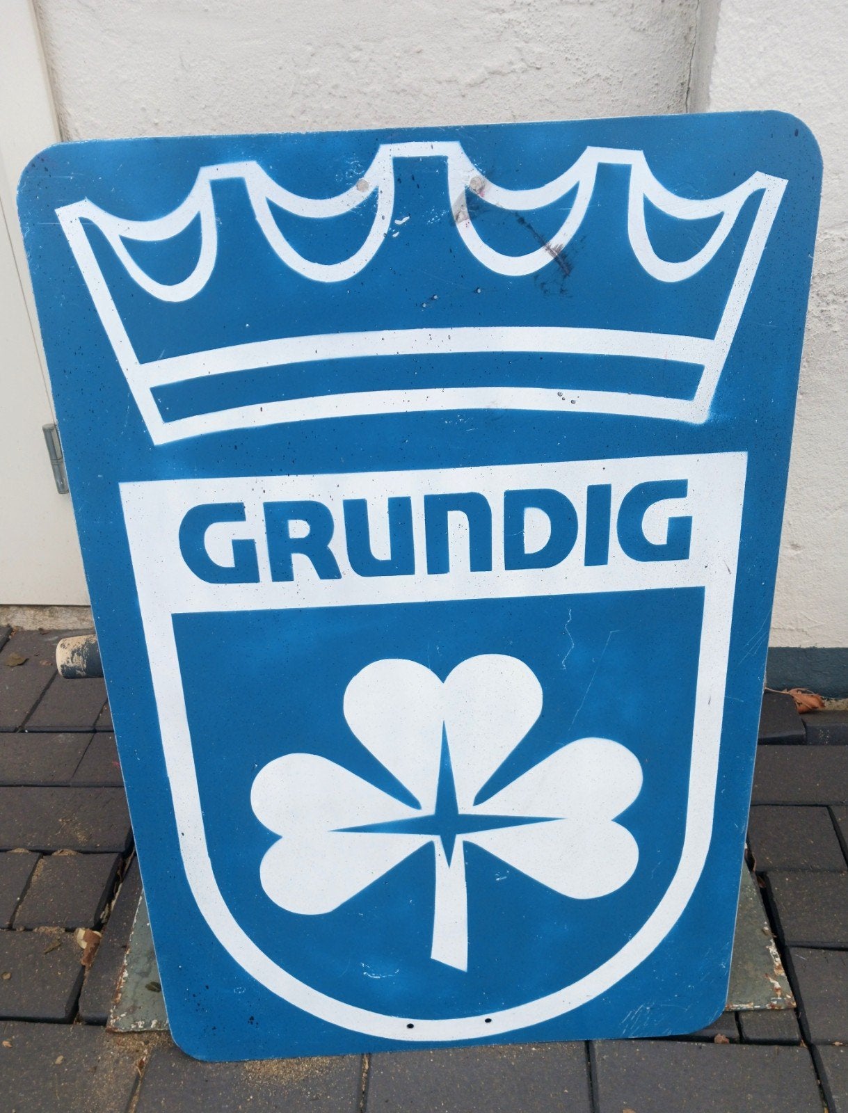 Grundig reclamebord, Verzamelen, Reclamebord, Info@grundig.de, Gebruikt, Grundig