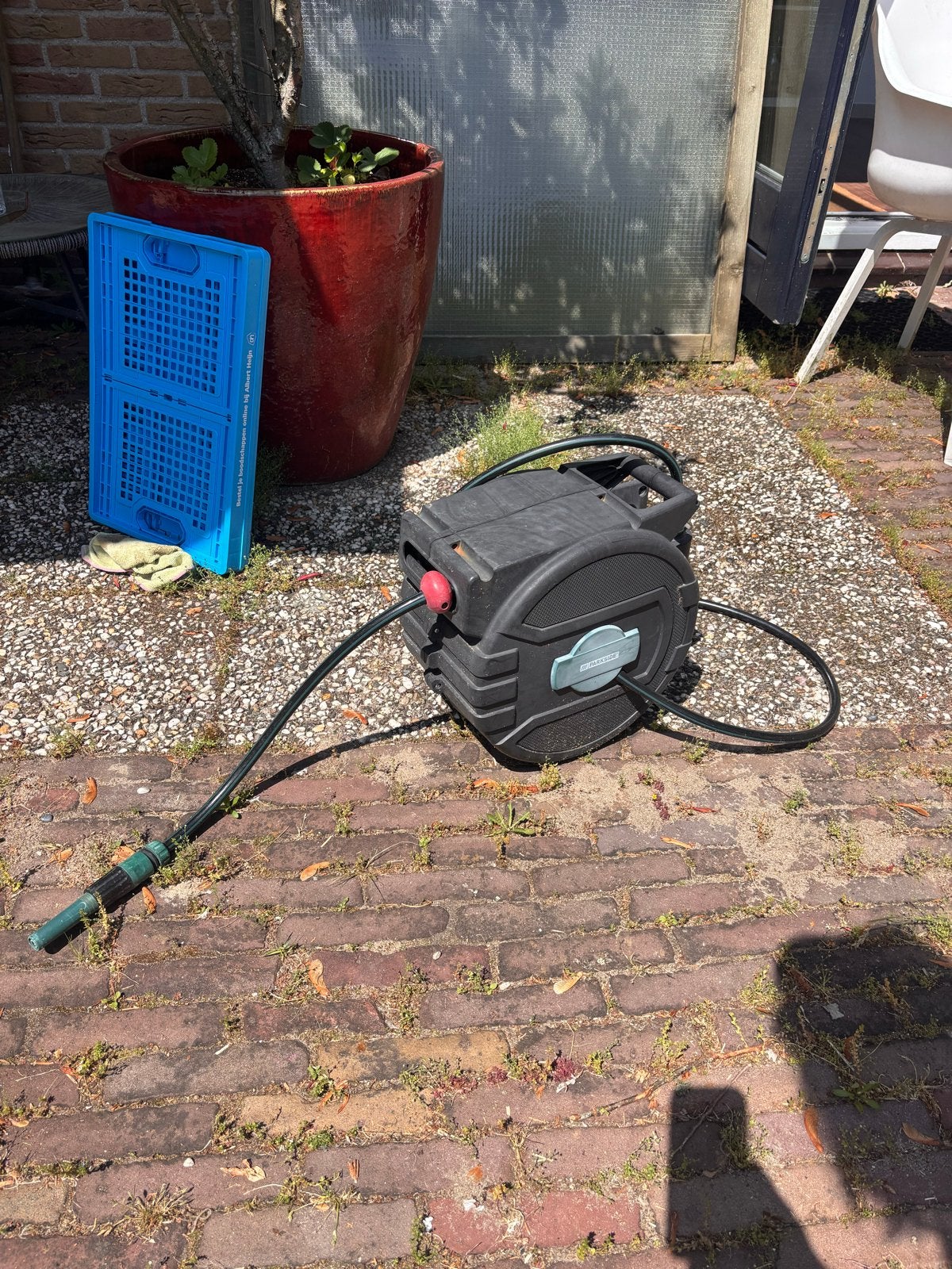 Parkside (Lidl) tuinslang met muur montage 25 m, Ophalen, Zo goed als nieuw, Tuinslang
