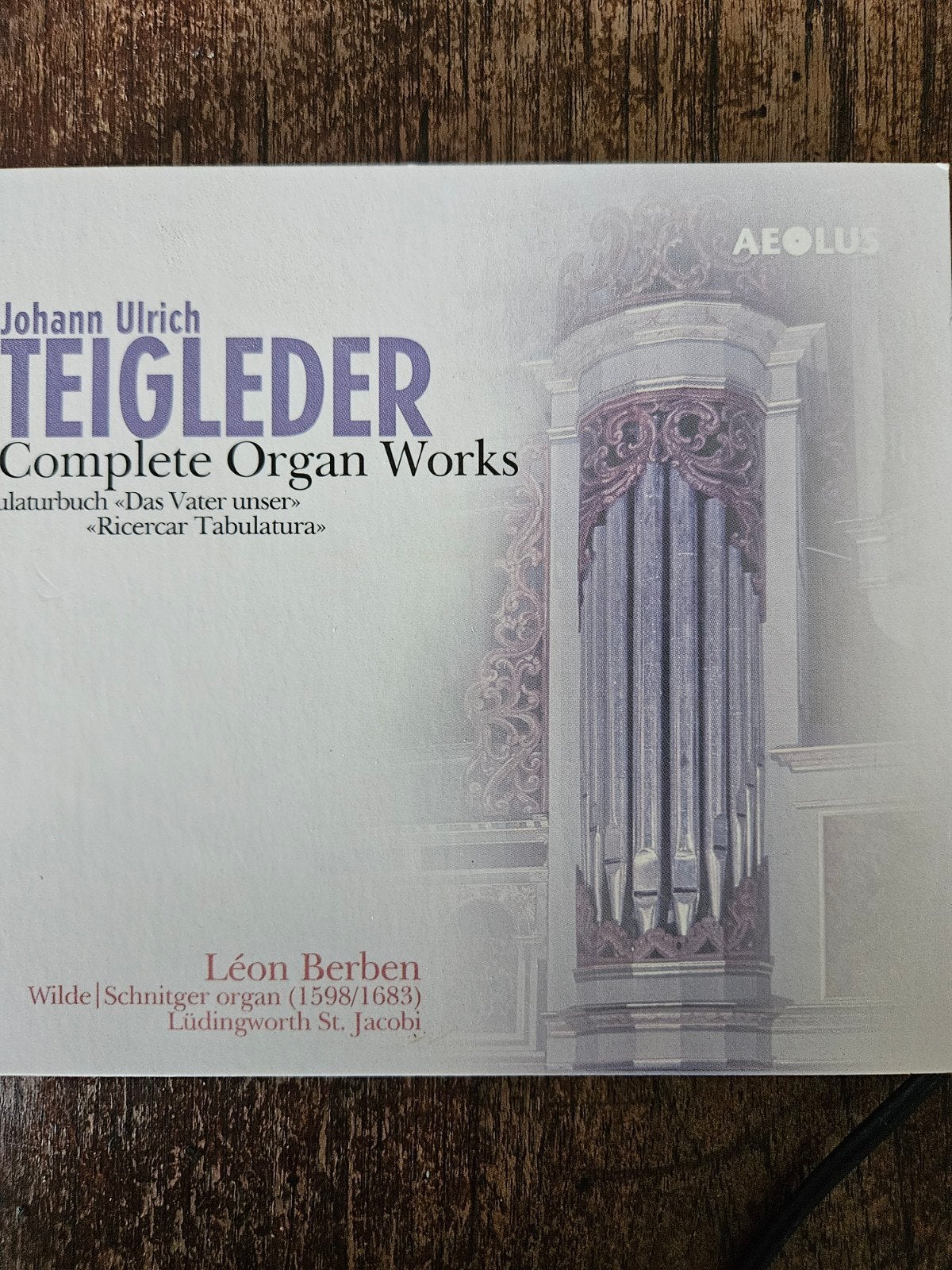 Johann Ulrich Teigleder: Complete Organ Works (2 CD Set), Boxset, Overige componisten, Inclusief doosje, Ophalen of Verzenden