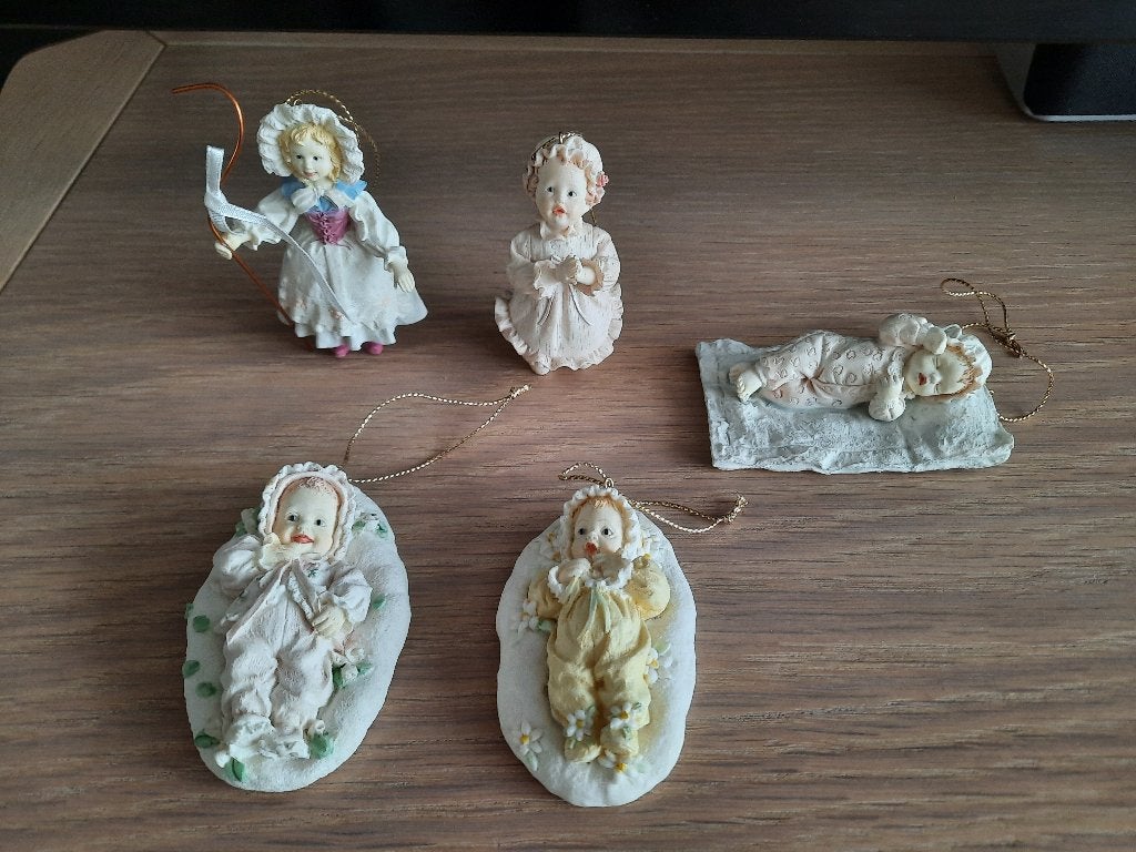 Aston Drake baby ornamenten, kerst, Verzamelen, Ophalen of Verzenden, Zo goed als nieuw, Mens