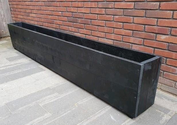 Steigerhouten bloembakken 200 of 250 cm lang, 25cm breed, Tuin en Terras, Bloembakken en Plantenbakken, Ophalen, 100 cm of meer