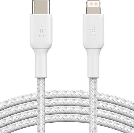 Belkin USB-C/Lightning (Kabel) *Nieuw*, Nieuw, Ophalen of Verzenden, Belkin, Info@Belkin.nl