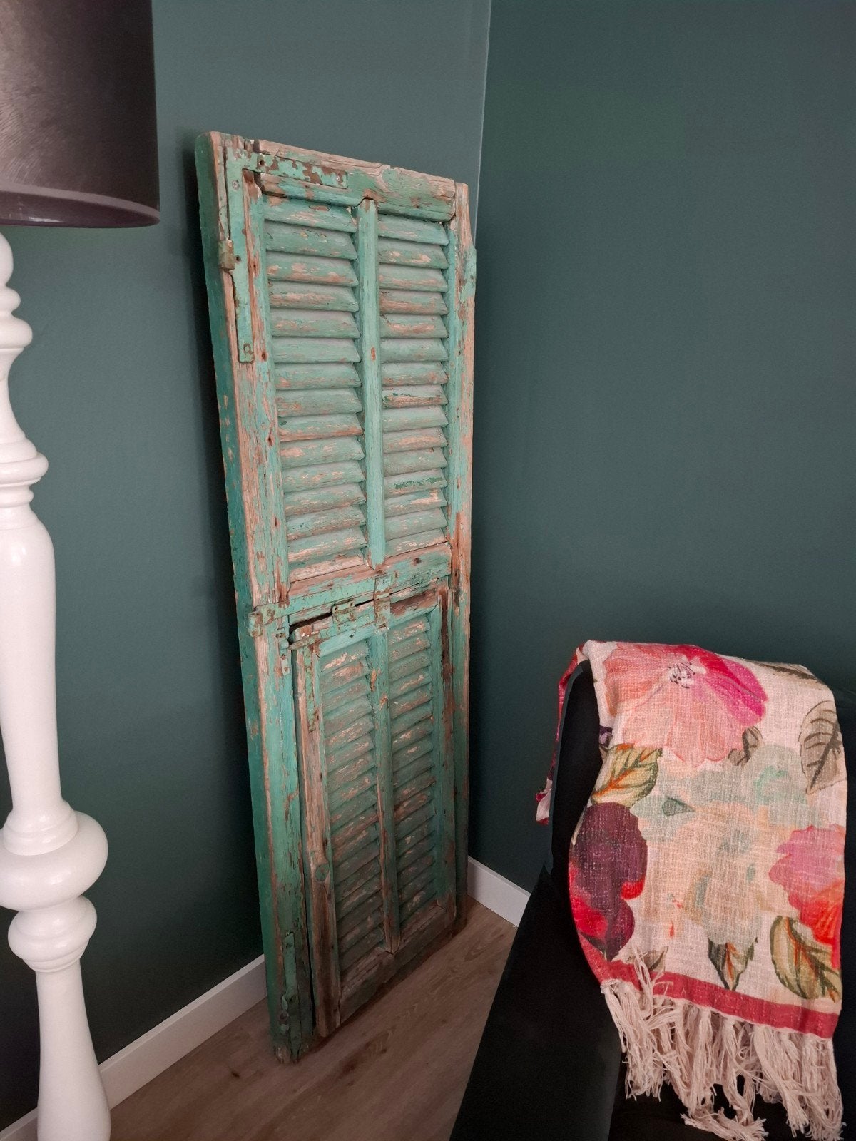 Vintage houten luik - decoratief met verweerde look, Ophalen