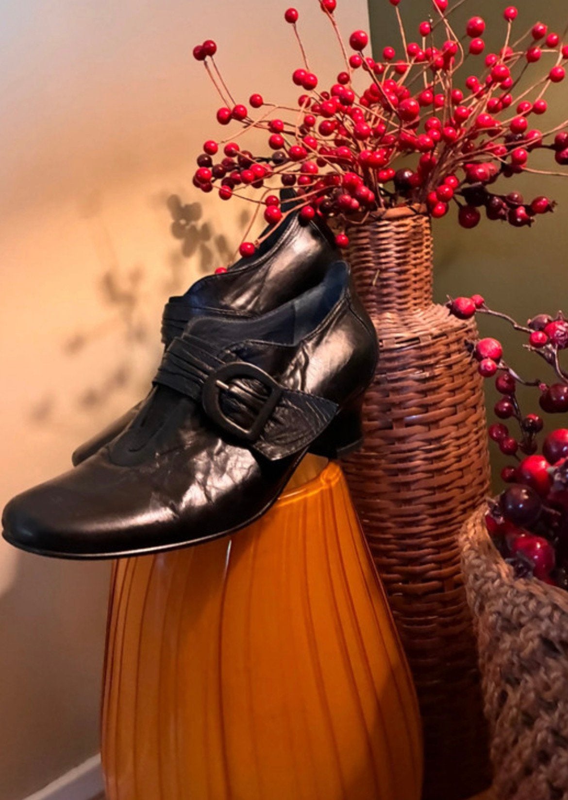 Everybody zwarte hak schoen pumps leer maat 38,5, Schoenen met lage hakken, Zwart, Ophalen of Verzenden, Zo goed als nieuw
