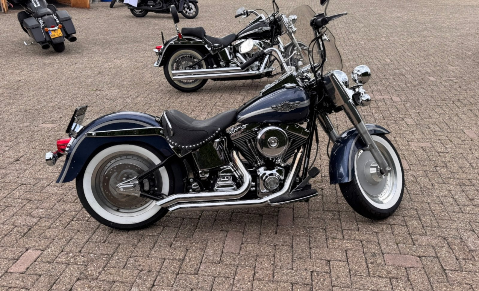 Harley-Davidson Fat Boy FLSTF 100th Anniversary – 2003, Motoren, Motoren | Harley-Davidson, 2 cilinders, Sportuitlaat, Occasion