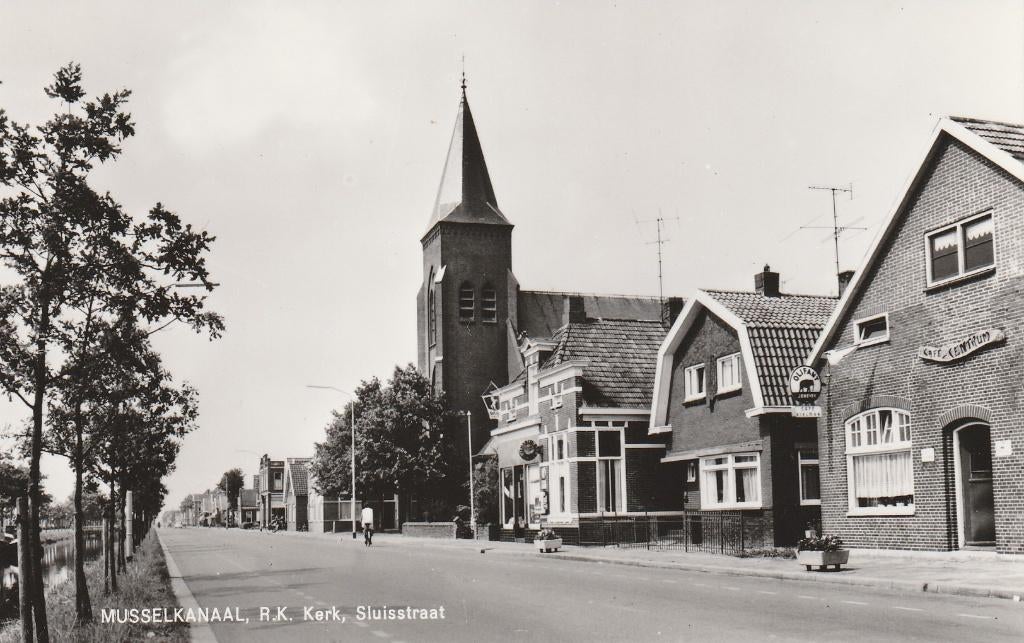 Musselkanaal, Verzamelen, Ansichtkaarten | Nederland, Ophalen of Verzenden, 1940 tot 1960, Ongelopen, Groningen