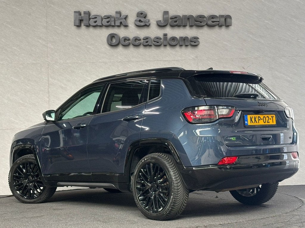 Jeep Compass 1.5 E-Hybrid MHEV Night Eagle Leder Acc Led, Auto's, Jeep, Automaat, Gebruikt, Zwart, 4 cilinders