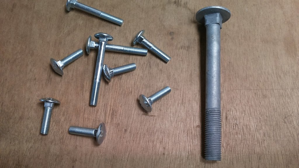 Slotbouten M6 tm M16, heel veel maten, Verzenden, Nieuw, 50 tot 100 mm, Rvs