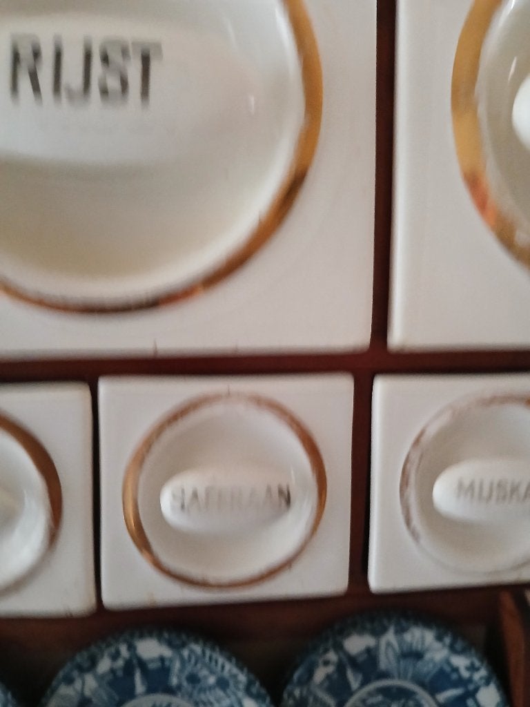 Antiek porselein kruidenkastje, Antiek en Kunst, Ophalen