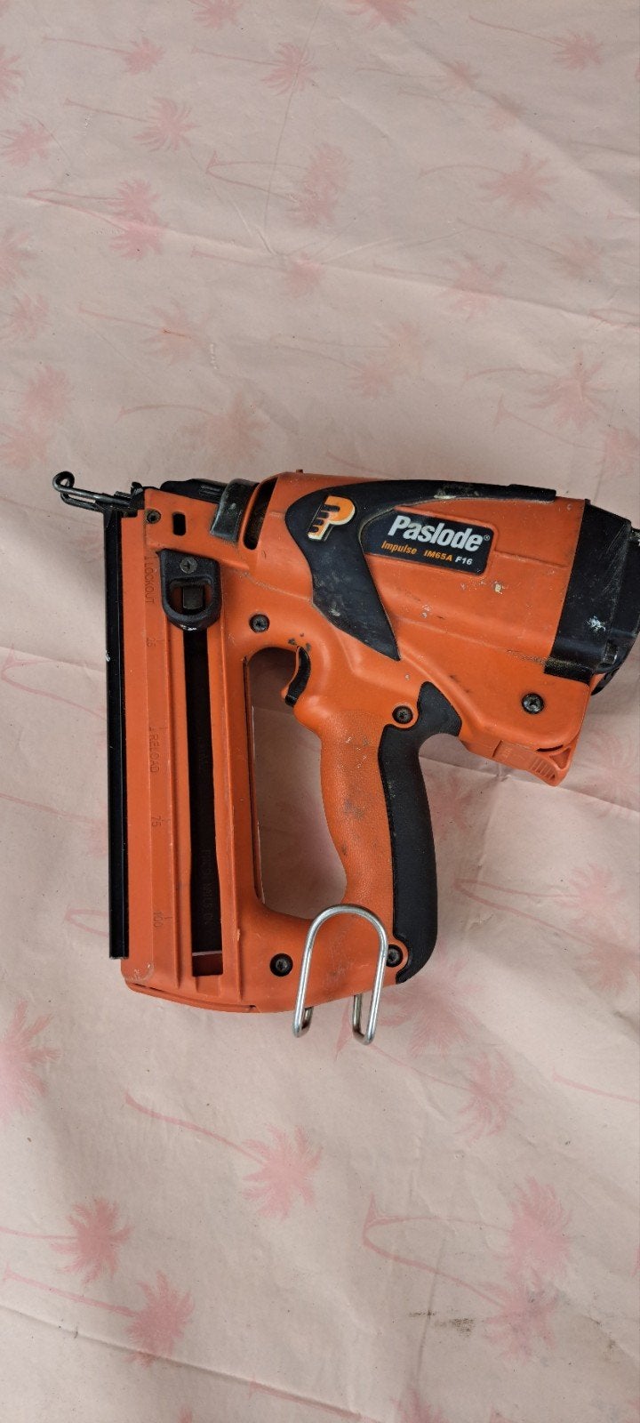 Paslode Impuls IM65A F16 tacker - Spijkerpistool, Ophalen of Verzenden, Gebruikt, Tacker/nietmachine, Overige merken