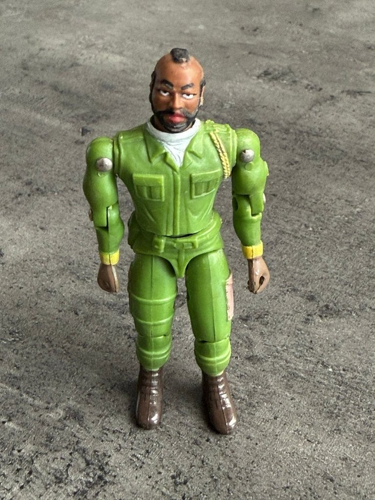Vintage B.A. Baracus (Mr. T) Actiefiguur - A-Team 1983, Ophalen of Verzenden, Gebruikt
