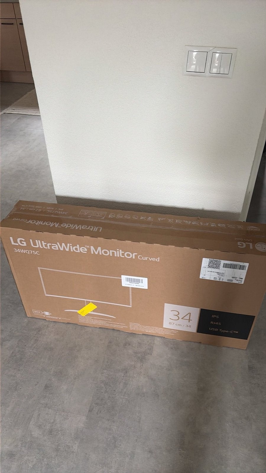 Lg ultrawide monitor, Ophalen, 50 tot 150 cm, Zo goed als nieuw, 10 m² of meer