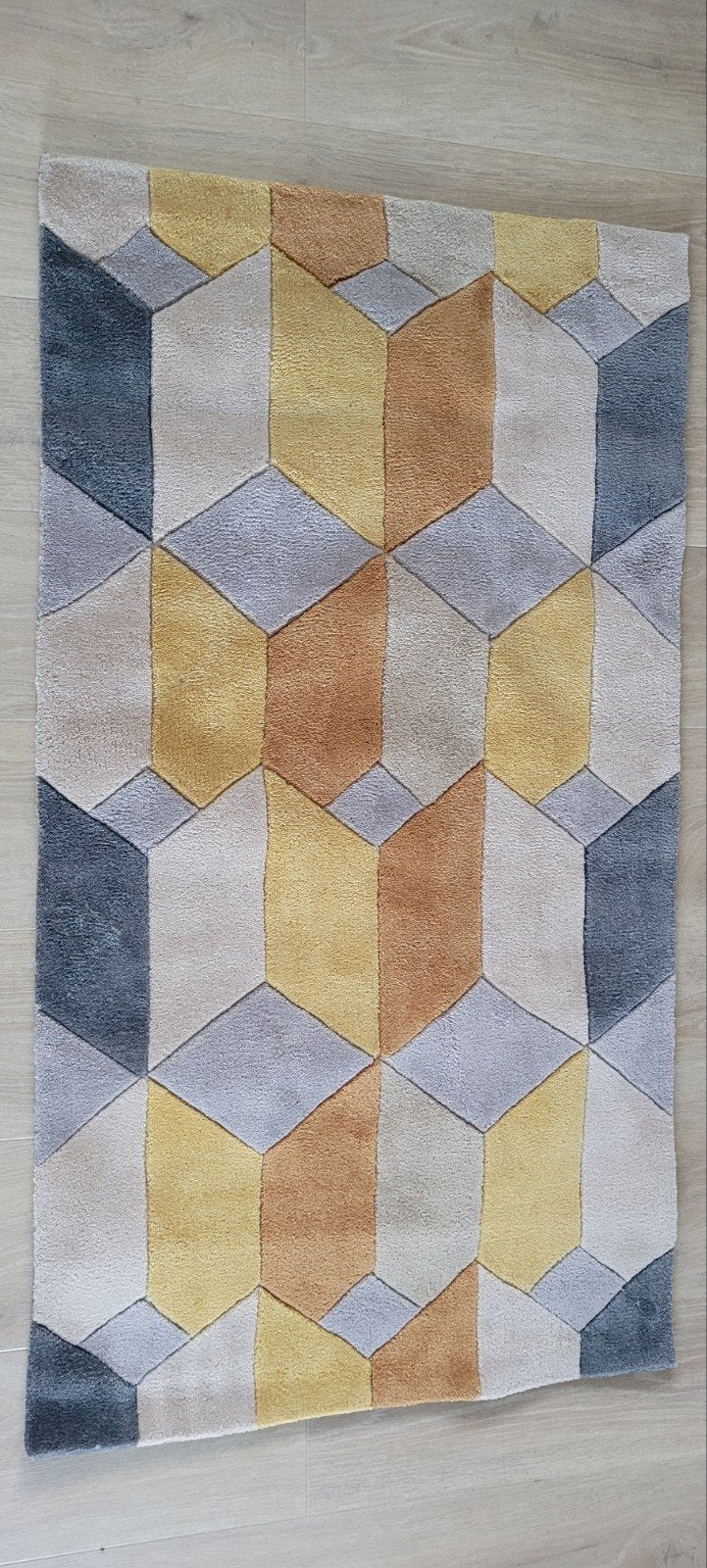 vloerkleed Infinite Scope 80x150 ochre nieuw!, Nieuw, Stijlvol klasse comfortabel kwaliteit warm gezellig, 150 tot 200 cm, Rechthoekig