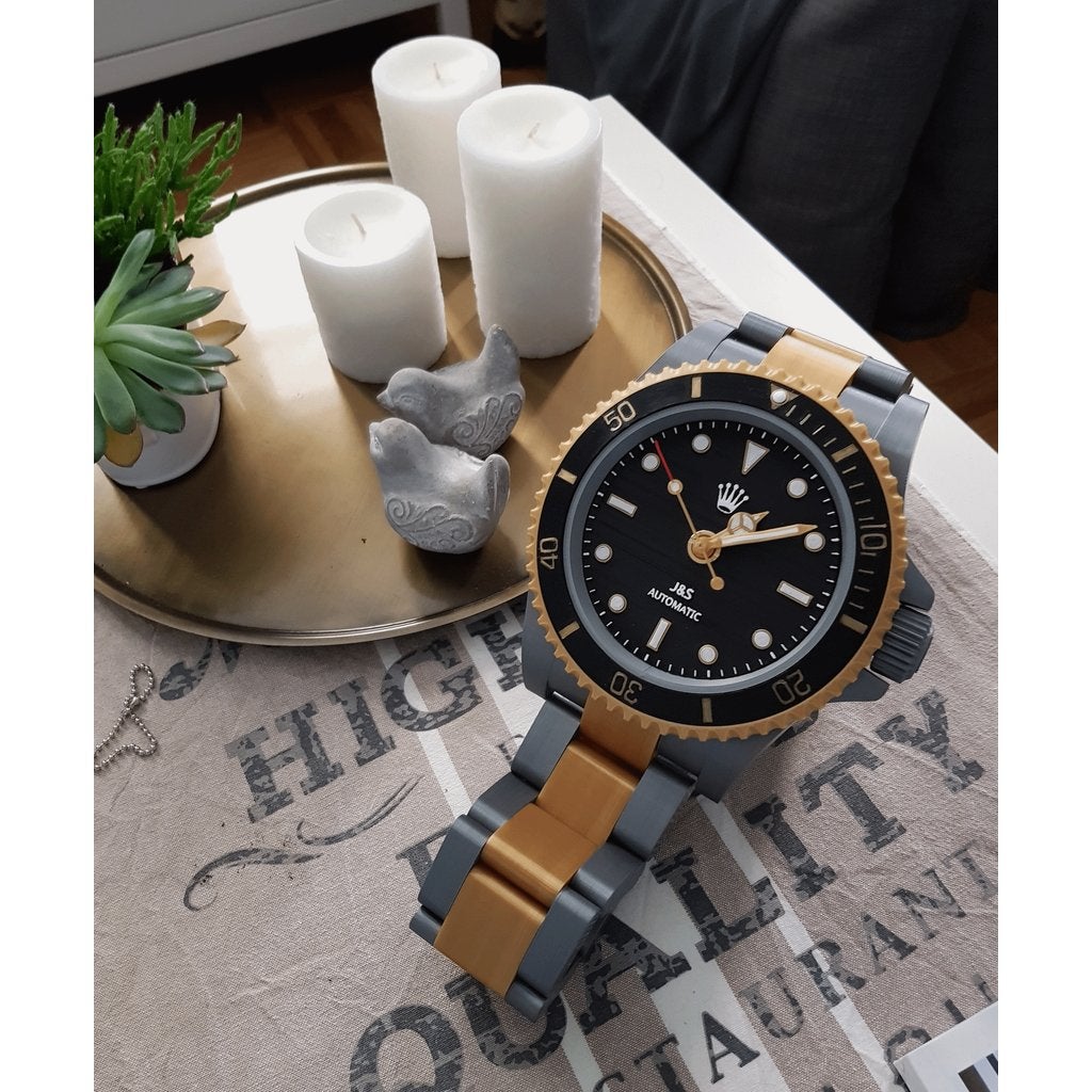 Grote schaal horloge voor display!, Overige merken, Staal, Hengelo OV, Polshorloge