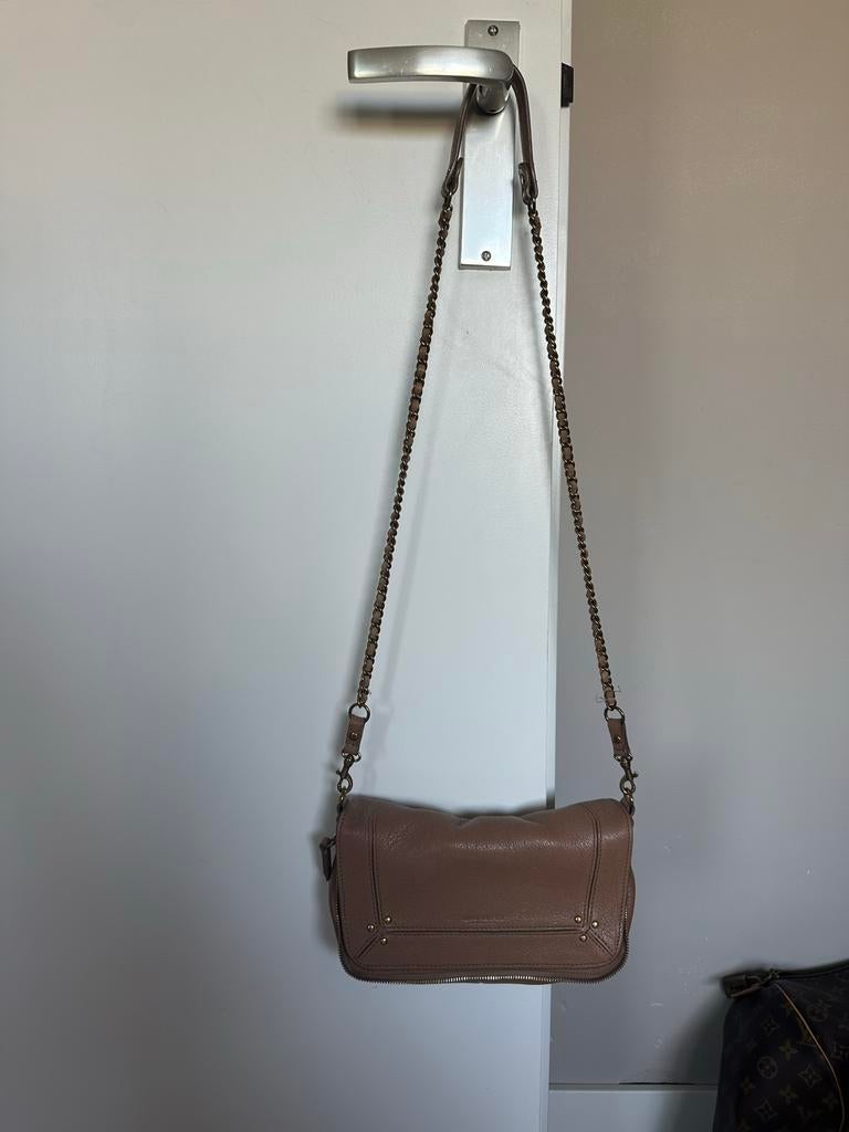 Jerome Dreyfuss Bobi S - Beige Leer, Ophalen of Verzenden, Gebruikt, Beige, Leer