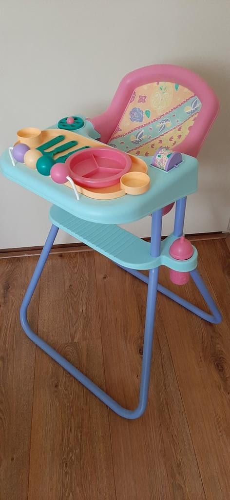 Kinderstoel voor babypop,meerkleurig,izgs, Ophalen, Gebruikt, Babypop