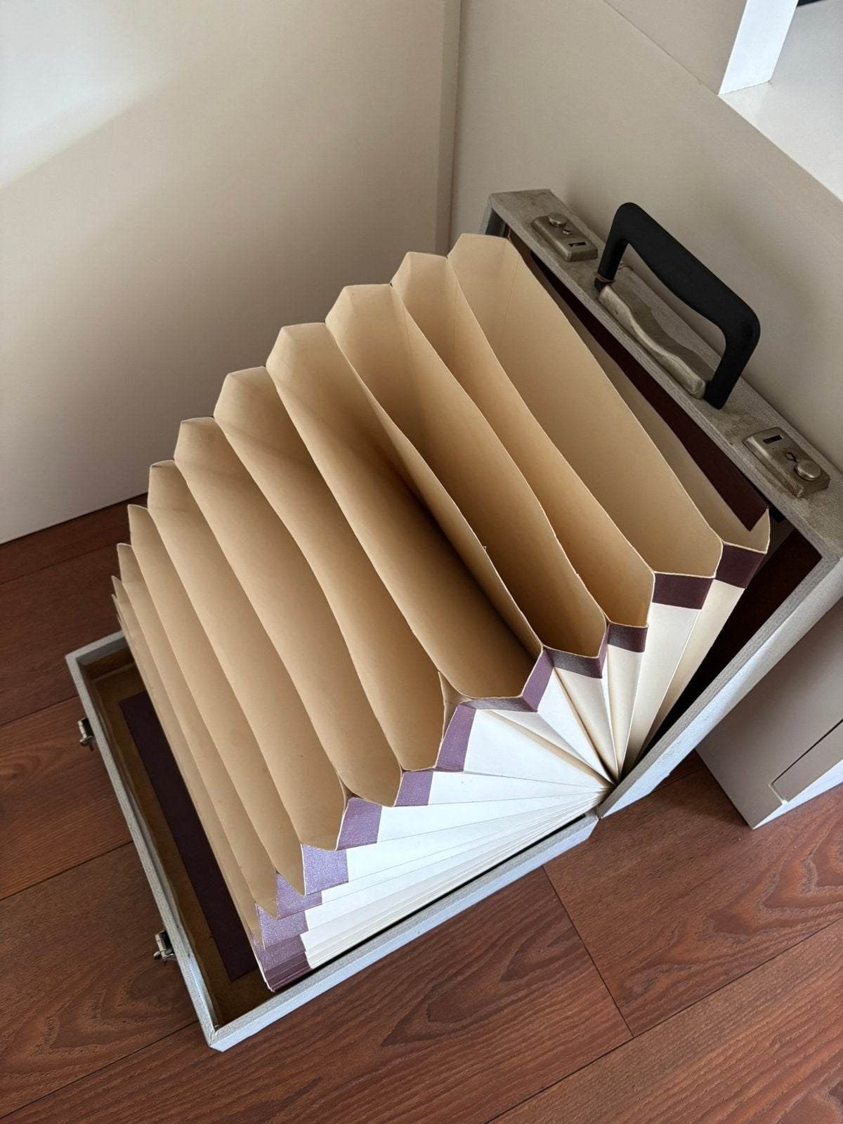 Retro - vintage platenkoffer- opbergkoffer voor vinylplaten, Ophalen of Verzenden, Gebruikt, Overige typen
