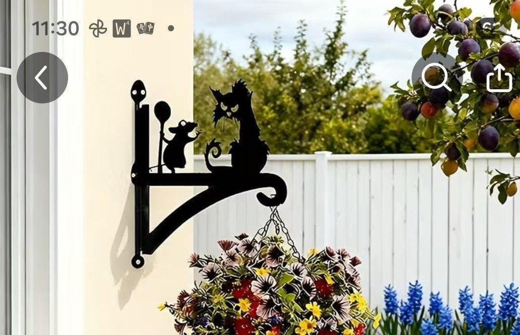 Decoratieve Muurbeugel Kat & Muis, Ophalen of Verzenden