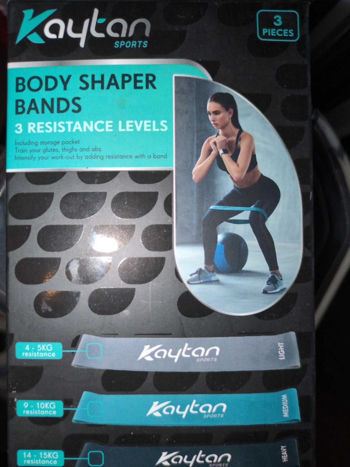 Kaytan Sports Body Shaper Bands - 3 Weerstandsniveaus, Ophalen of Verzenden, Nieuw, Buik, Weerstandband