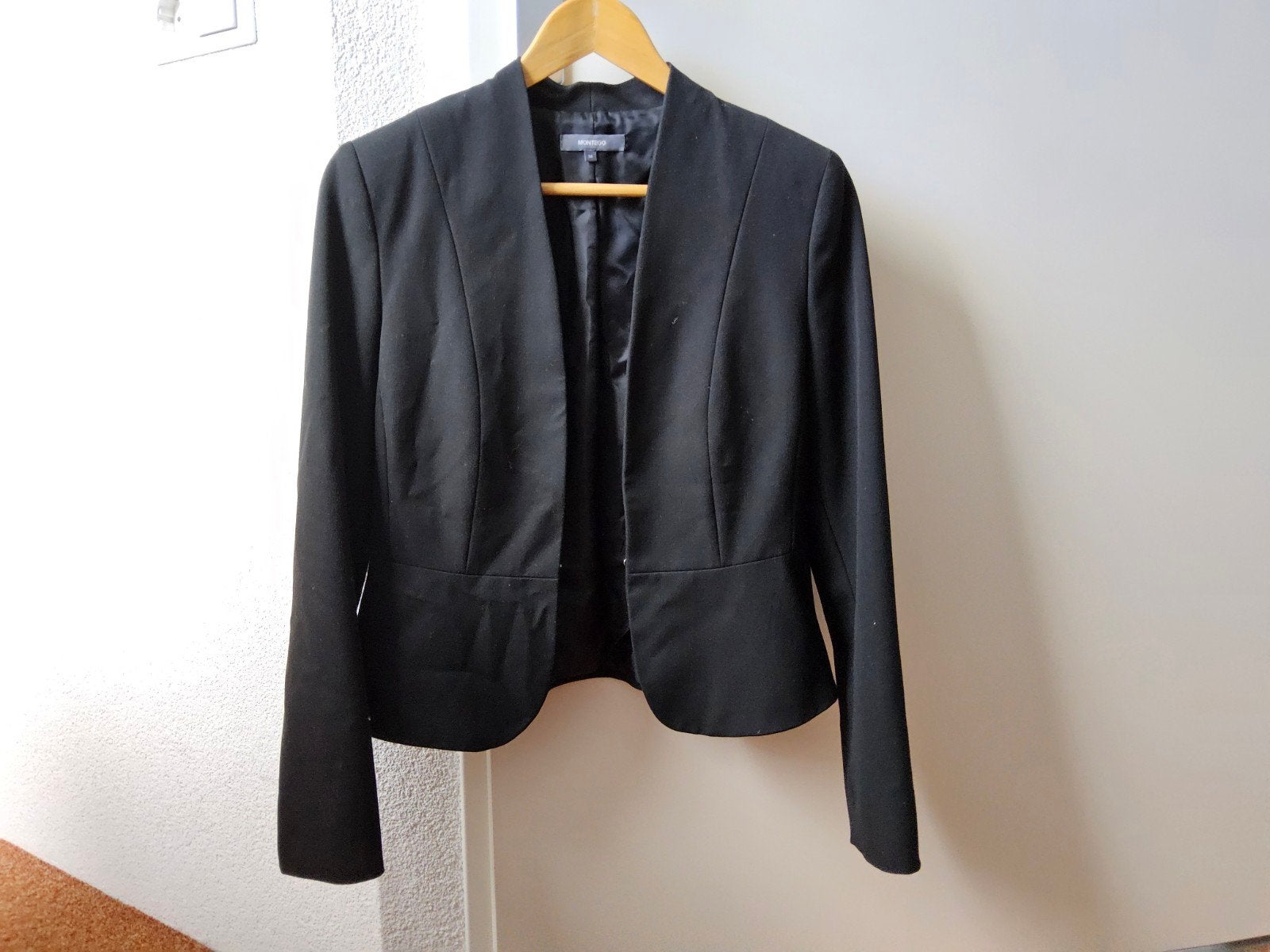 Montego Zwart Jasje Maat 36, Kleding | Dames, Zwart, Ophalen of Verzenden, Zo goed als nieuw, Maat 36 (S)