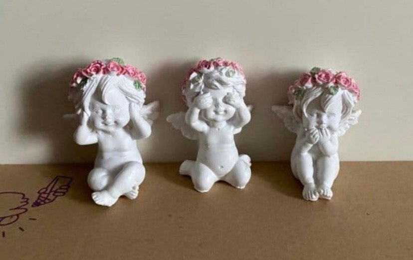 Engeltje 3 stuks Horen, zien, zwijgen, Verzenden, Nieuw, Overige typen