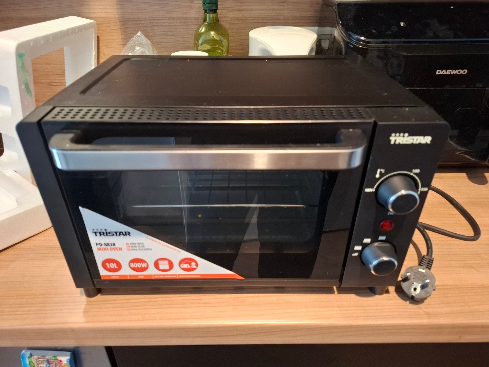Tristar PD-8838 Mini Oven - 10L, 800W, Zwart, Minder dan 45 cm, Minder dan 45 cm, Ophalen of Verzenden, Zo goed als nieuw