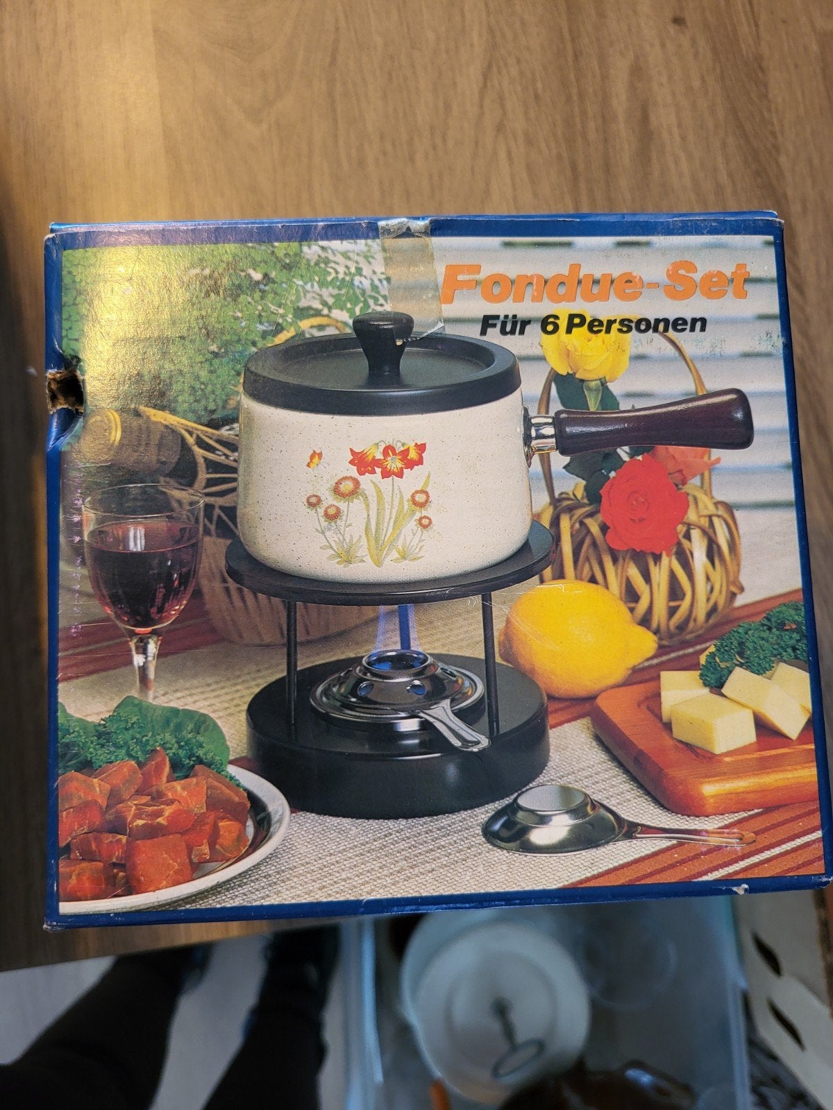 Vintage Fondueset voor 6 personen - Nieuw in doos, Ophalen of Verzenden, Nieuw, Brander, Fondueset