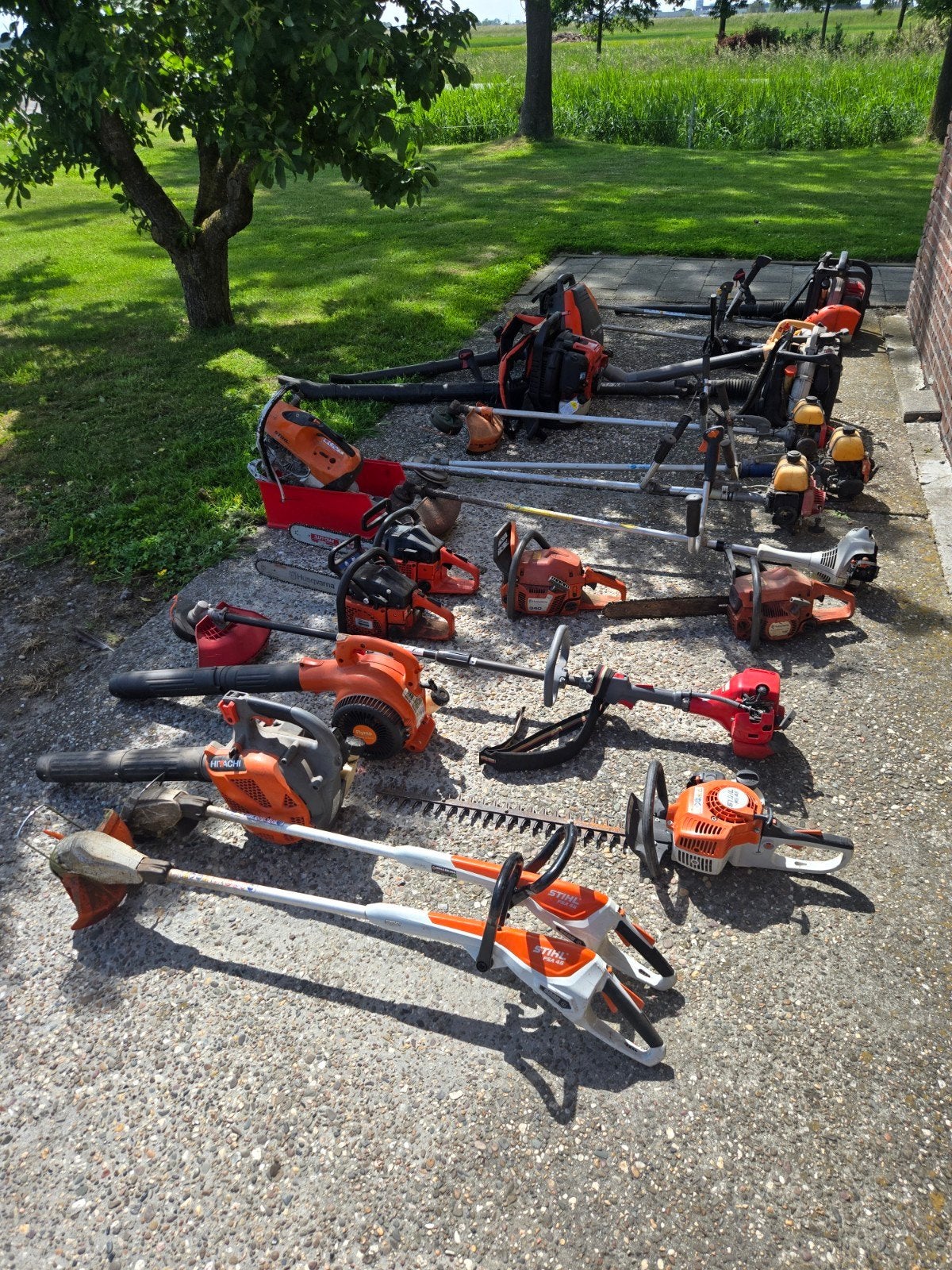 Partij Tuingereedschap met werk | bosmaaiers bladblazers etc, Ophalen, Gebruikt, Dolmar /Stihl / Husqvarna, 30 tot 50 cm